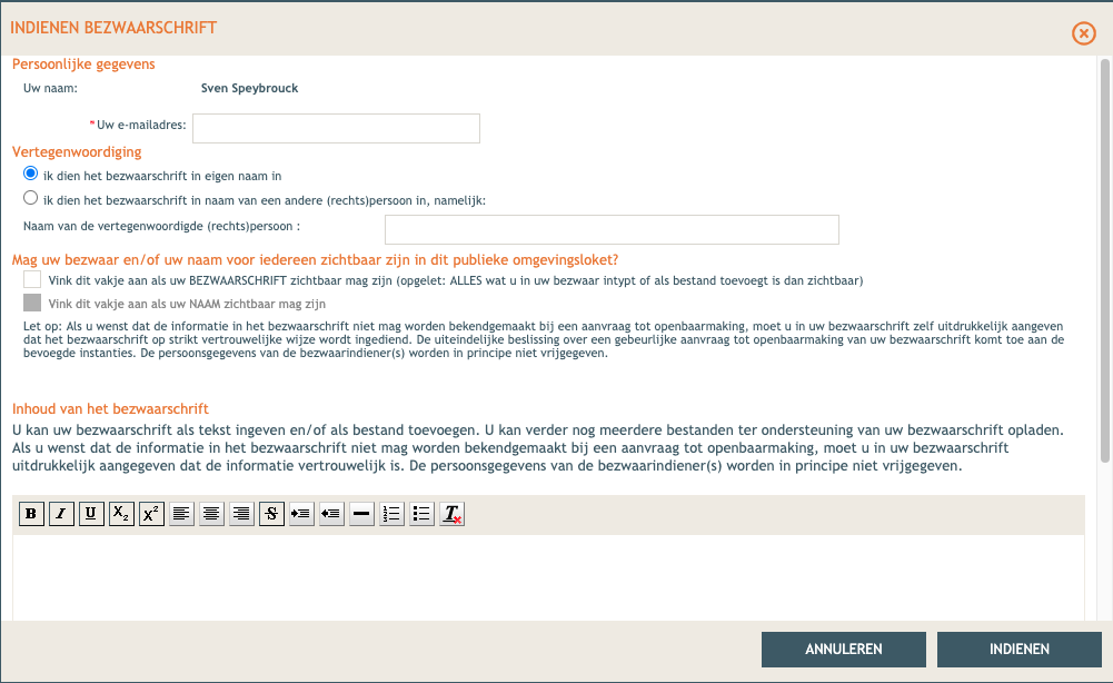 Hoe kan ik een bezwaarschrift indienen tegen het kappen van de Dreef